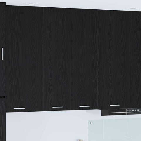 vidaXL Hanging cabinet Riga Black Oak 60 x 31 x 100 cm Engineered Wood