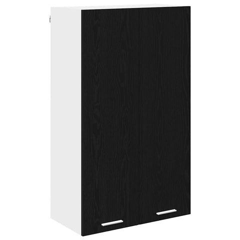 vidaXL Hanging cabinet Riga Black Oak 60 x 31 x 100 cm Engineered Wood