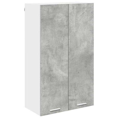 vidaXL Hanging cabinet with Shelf Riga Concrete Grey 60 x 31 x 100 cm