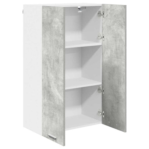 vidaXL Hanging cabinet with Shelf Riga Concrete Grey 60 x 31 x 100 cm