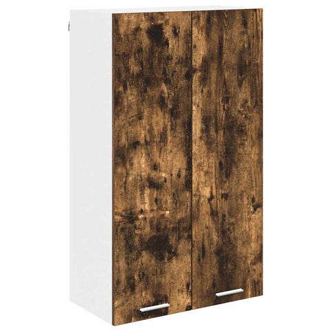 vidaXL Hanging cabinet with Shelf Riga Smoked Oak 60 x 31 x 100 cm