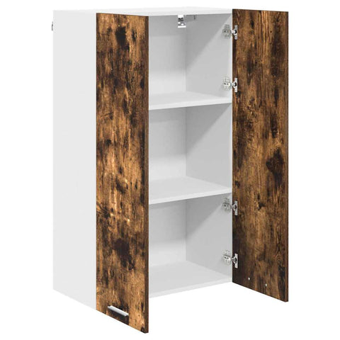 vidaXL Hanging cabinet with Shelf Riga Smoked Oak 60 x 31 x 100 cm