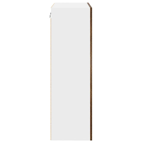 vidaXL Hanging cabinet with Shelf Riga Smoked Oak 60 x 31 x 100 cm