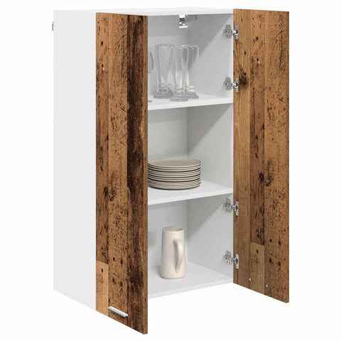 vidaXL Hanging cabinet Riga Old Wood 60 x 31 x 100 cm Engineered Wood