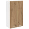 vidaXL Hanging cabinet with Shelf Riga Artisan Oak 60 x 31 x 100 cm