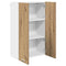 vidaXL Hanging cabinet with Shelf Riga Artisan Oak 60 x 31 x 100 cm