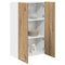vidaXL Hanging cabinet with Shelf Riga Artisan Oak 60 x 31 x 100 cm