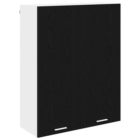 vidaXL Hanging cabinet Riga Black Oak 80 x 31 x 100 cm Engineered Wood