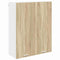 vidaXL Hanging cabinet with Shelf Riga Sonoma Oak 80 x 31 x 100 cm