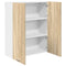 vidaXL Hanging cabinet with Shelf Riga Sonoma Oak 80 x 31 x 100 cm