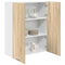 vidaXL Hanging cabinet with Shelf Riga Sonoma Oak 80 x 31 x 100 cm