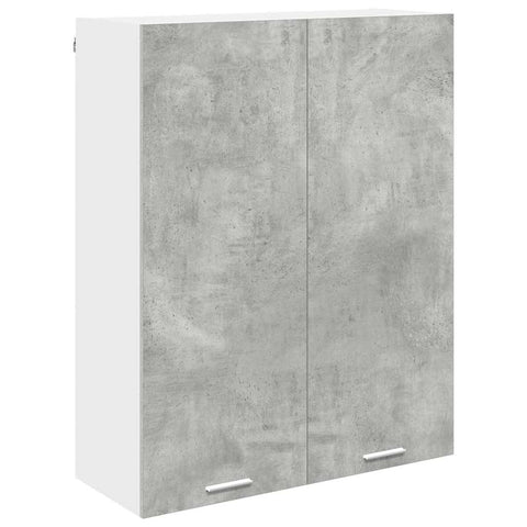 vidaXL Hanging cabinet with Shelf Riga Concrete Grey 80 x 31 x 100 cm