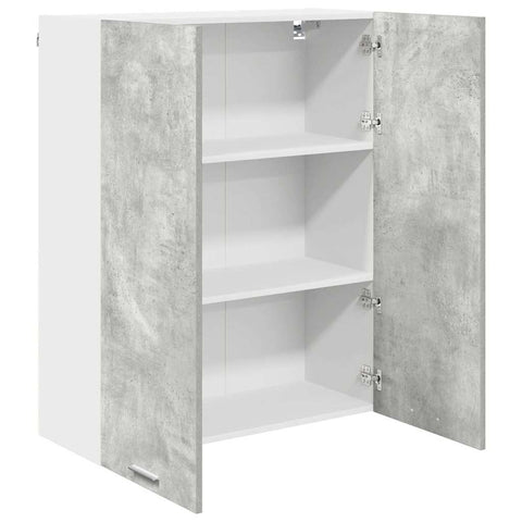 vidaXL Hanging cabinet with Shelf Riga Concrete Grey 80 x 31 x 100 cm