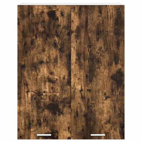 vidaXL Hanging cabinet with Shelf Riga Smoked Oak 80 x 31 x 100 cm