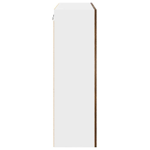 vidaXL Hanging cabinet with Shelf Riga Smoked Oak 80 x 31 x 100 cm