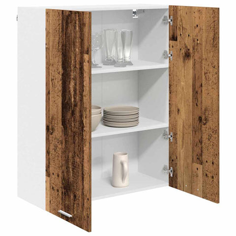 vidaXL Hanging cabinet Riga Old Wood 80 x 31 x 100 cm Engineered Wood