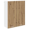 vidaXL Hanging cabinet with Shelf Riga Artisan Oak 80 x 31 x 100 cm