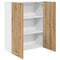 vidaXL Hanging cabinet with Shelf Riga Artisan Oak 80 x 31 x 100 cm