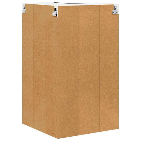 vidaXL Hanging cabinet Riga Black Oak and White 57 x 57 x 100 cm