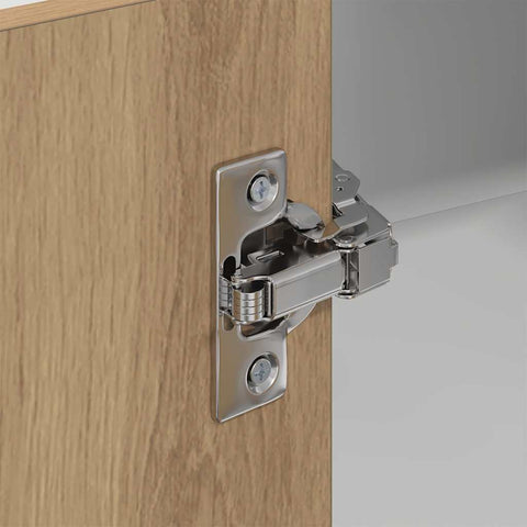 vidaXL Hanging cabinet Riga Artisan Oak and White 57 x 57 x 100 cm