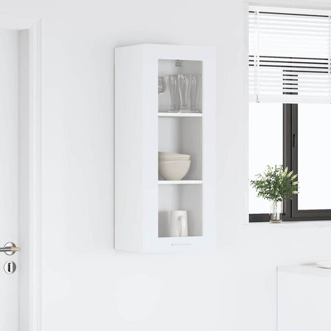 vidaXL Hanging cabinet Riga White 40 x 31 x 100 cm Engineered Wood