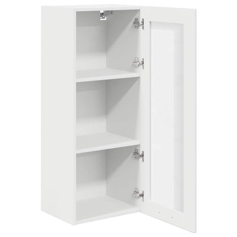 vidaXL Hanging cabinet Riga White 40 x 31 x 100 cm Engineered Wood