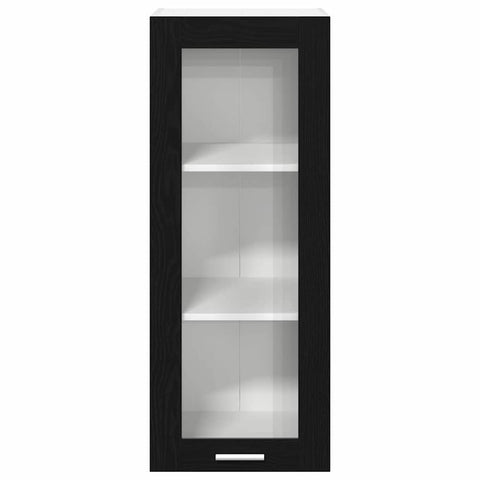 vidaXL Hanging cabinet Riga Black Oak 40 x 31 x 100 cm Engineered Wood