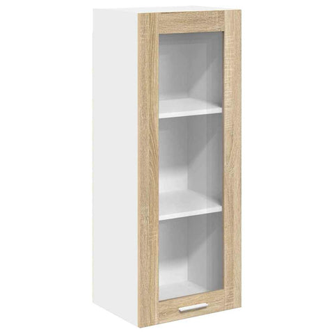 vidaXL Hanging cabinet with Shelf Riga Sonoma Oak 40 x 31 x 100 cm