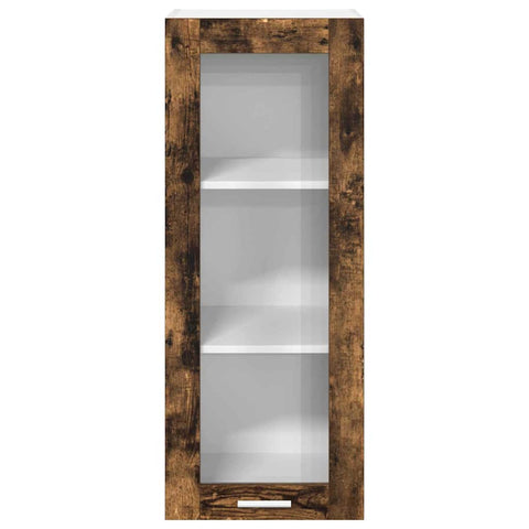 vidaXL Hanging cabinet with Shelf Riga Smoked Oak 40 x 31 x 100 cm