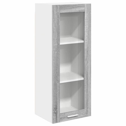 vidaXL Hanging cabinet with Shelf Riga Grey Sonoma 40 x 31 x 100 cm
