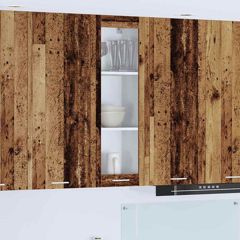 vidaXL Hanging cabinet Riga Old Wood 40 x 31 x 100 cm Engineered Wood