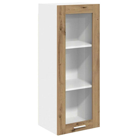 vidaXL Hanging cabinet with Shelf Riga Artisan Oak 40 x 31 x 100 cm
