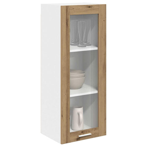vidaXL Hanging cabinet with Shelf Riga Artisan Oak 40 x 31 x 100 cm