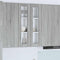 vidaXL Hanging cabinet with Shelf Riga Grey Sonoma 60 x 31 x 100 cm