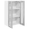 vidaXL Hanging cabinet with Shelf Riga Grey Sonoma 60 x 31 x 100 cm