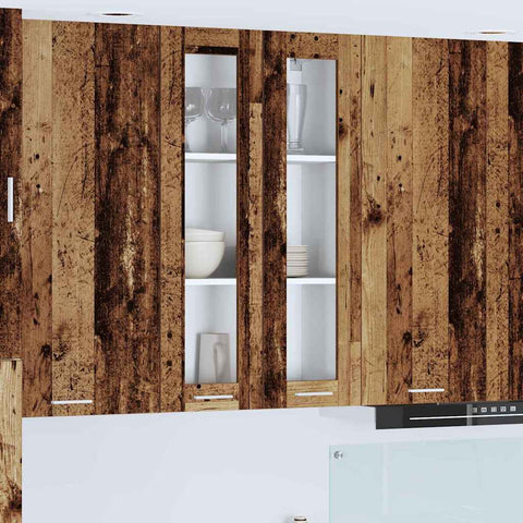 vidaXL Hanging cabinet Riga Old Wood 60 x 31 x 100 cm Engineered Wood