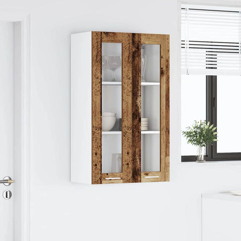 vidaXL Hanging cabinet Riga Old Wood 60 x 31 x 100 cm Engineered Wood