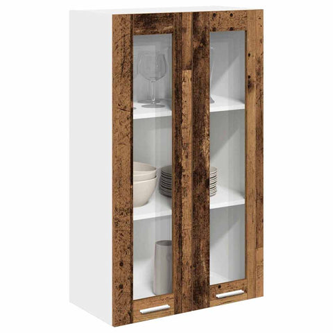 vidaXL Hanging cabinet Riga Old Wood 60 x 31 x 100 cm Engineered Wood