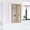 vidaXL Hanging cabinet with Shelf Riga Artisan Oak 60 x 31 x 100 cm