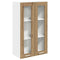 vidaXL Hanging cabinet with Shelf Riga Artisan Oak 60 x 31 x 100 cm