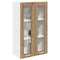 vidaXL Hanging cabinet with Shelf Riga Artisan Oak 60 x 31 x 100 cm