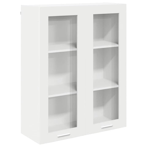 vidaXL Hanging cabinet Riga White 80 x 31 x 100 cm Engineered Wood