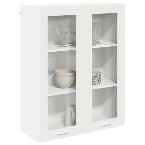 vidaXL Hanging cabinet Riga White 80 x 31 x 100 cm Engineered Wood