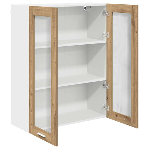 vidaXL Hanging cabinet with Shelf Riga Artisan Oak 80 x 31 x 100 cm