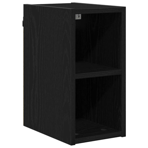 vidaXL Hanging cabinet with Shelf Riga Black Oak 20 x 29.5 x 40 cm