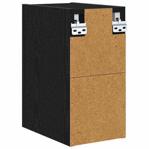 vidaXL Hanging cabinet with Shelf Riga Black Oak 20 x 29.5 x 40 cm