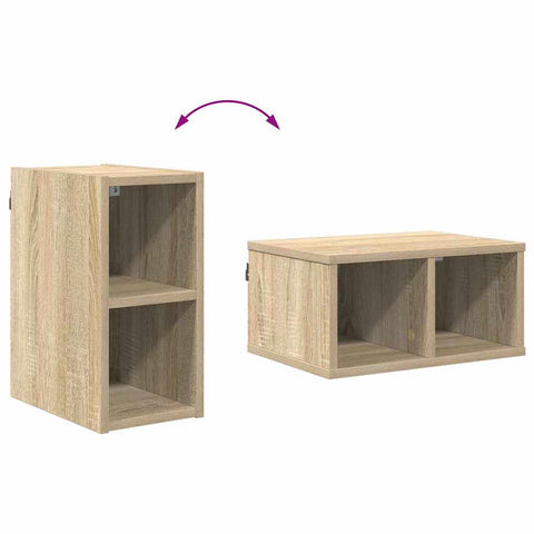 vidaXL Hanging cabinet with Shelf Riga Sonoma Oak 20 x 29.5 x 40 cm