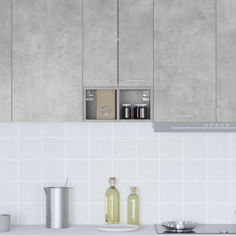 vidaXL Hanging cabinet with Shelf Riga Concrete Grey 20 x 29.5 x 40 cm