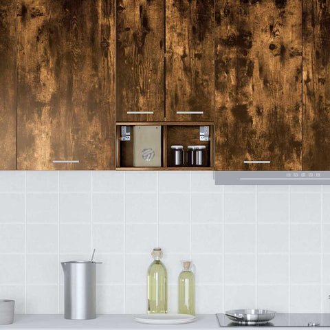 vidaXL Hanging cabinet with Shelf Riga Smoked Oak 20 x 29.5 x 40 cm