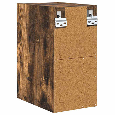 vidaXL Hanging cabinet with Shelf Riga Smoked Oak 20 x 29.5 x 40 cm
